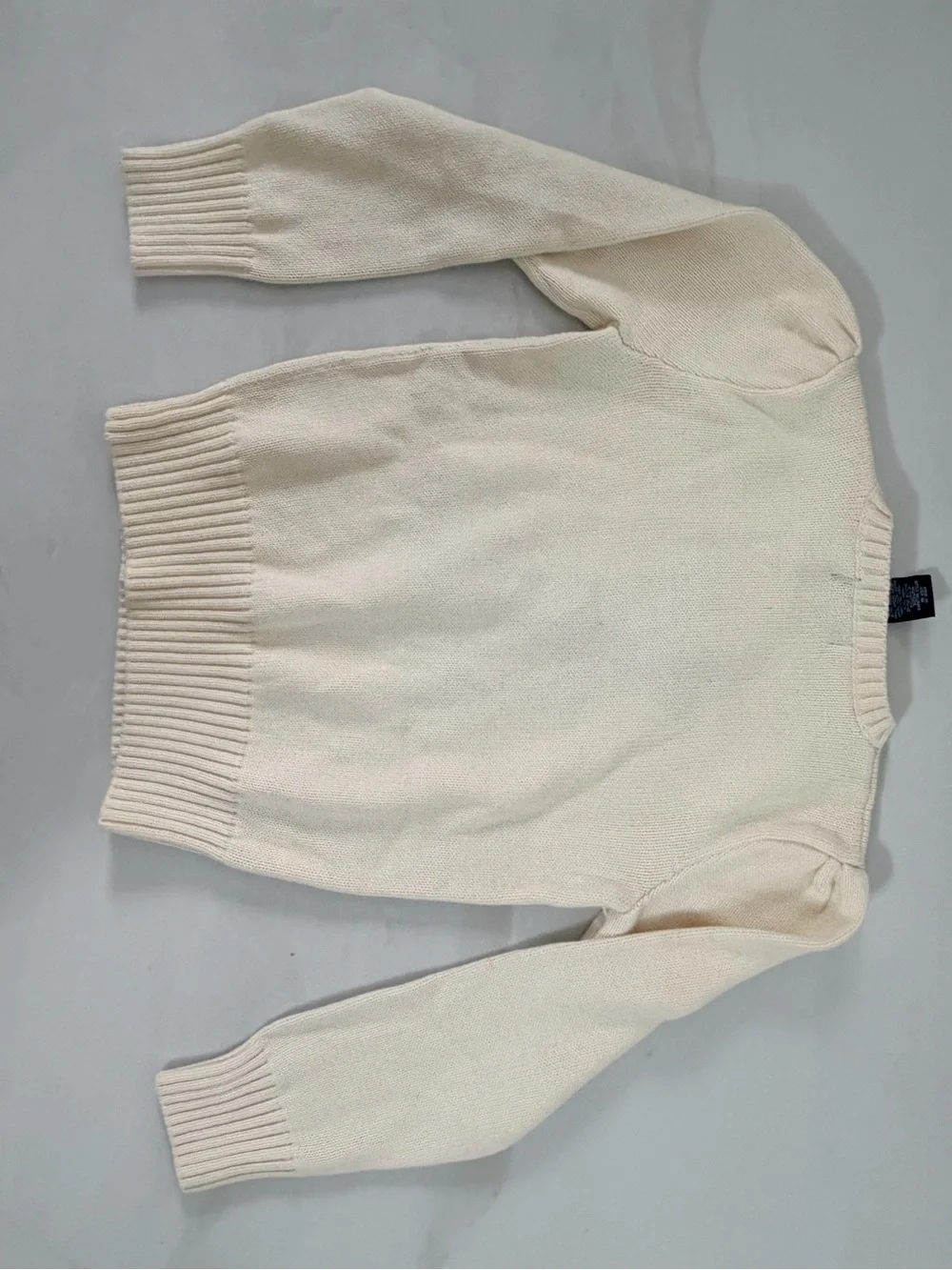Ralph Lauren Cream Bear Sweater with Red Corduroy Pants